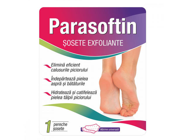 Șosete exfoliante Parasoftin, 1 pereche, Adex-Cosmetics