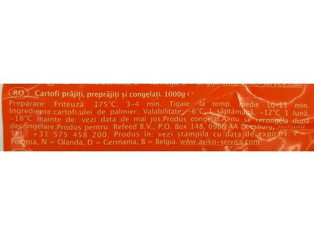 Cartofi prajiti congelati sunny frites 1 kg Aviko