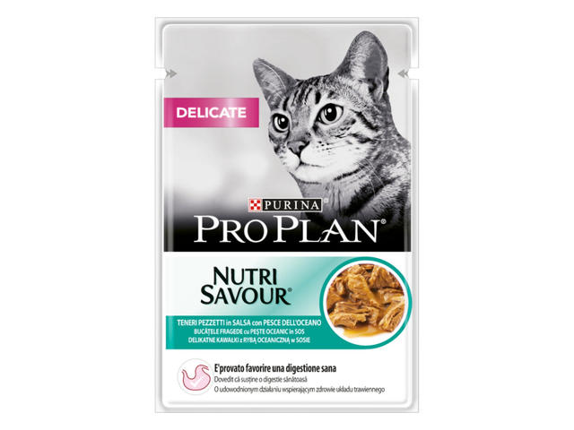 ProPlan Cat Delicate, Pește Oceanic 85g