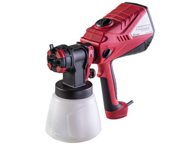 Pistol de vopsit Raider RD-SGC09, 600 W, debit 1.2l/min, rezervor 1000 ml