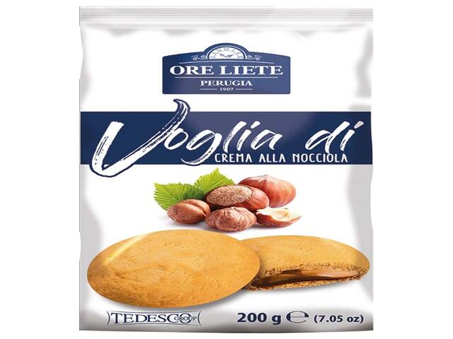 Biscuiti Cu Crema Alune 200G Ore Liete