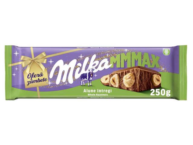 Milka Mmmax Ciocolata Alune Intregi 270g