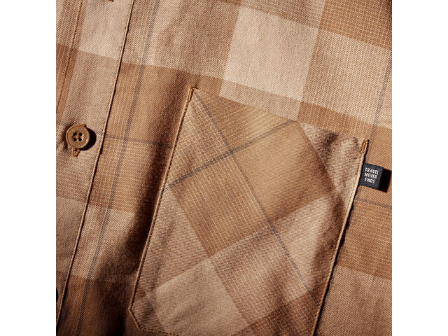 Cămașă Trekking călătorie TRAVEL 500 Maro Bărbați - L