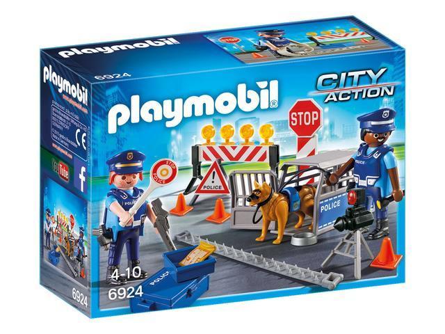 Blocaj rutier al politiei Playmobil