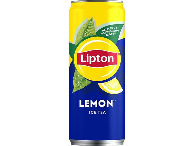 Lipton Ice Tea Ceai neagru cu lamaie doza 0.33l