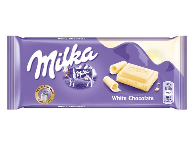 Milka Ciocolata alba 100 g