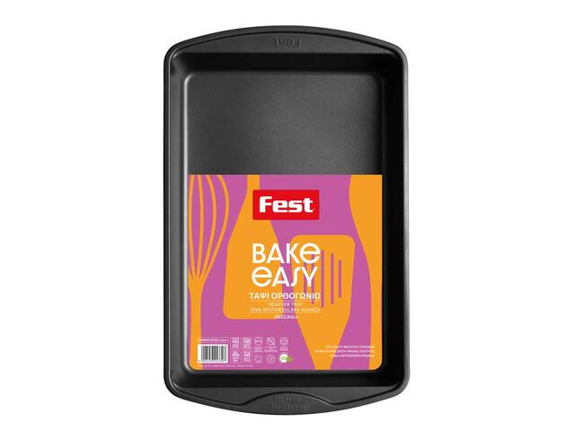 Tava Rectangulara  Pentru Copt Din Otel Carbon  Cu Invelis Antiaderent 33 X 22.8 X 5 Cm