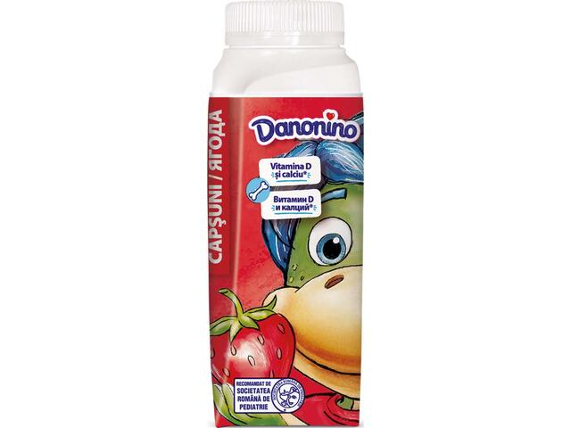 Iaurt de baut capsuni 190g Danonino