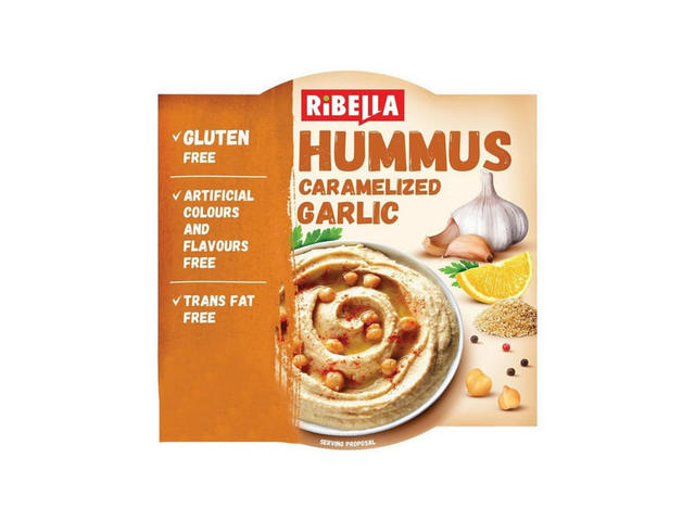 Hummus cu usturoi caramelizat Ribella, 200g