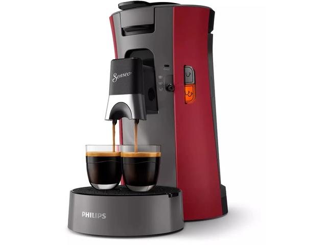 Espressor cafea Philips Senseo Select CSA230/91, Intensity Plus, Crema Plus, 1450 W, Rosu