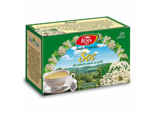 Ceai Fares de soc 30 g / 20 de plicuri