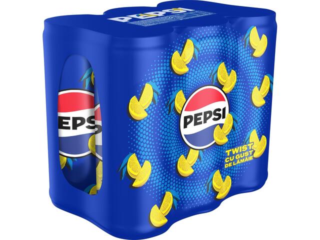 Pepsi Twist, Bautura Cola, Doza, 6x330ml