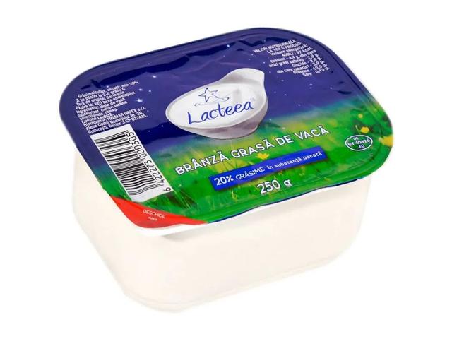 Lacteea Branza vaci grasa 20% 250G