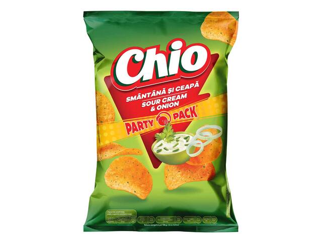 Chipsuri Din Cartofi Cu Gust De Smantana Si Ceapa 170G Chio
