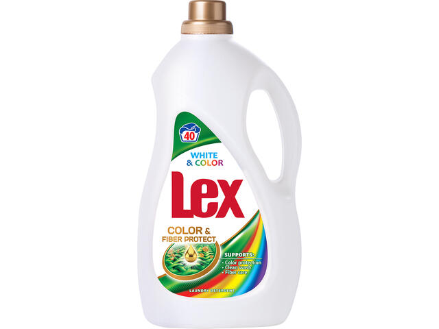 Detergent automat pentru rufe Lex White&Color, 40 spalari, 2.2L