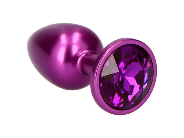 Plug Anal Deep Purple Teardrop, violet metalizat