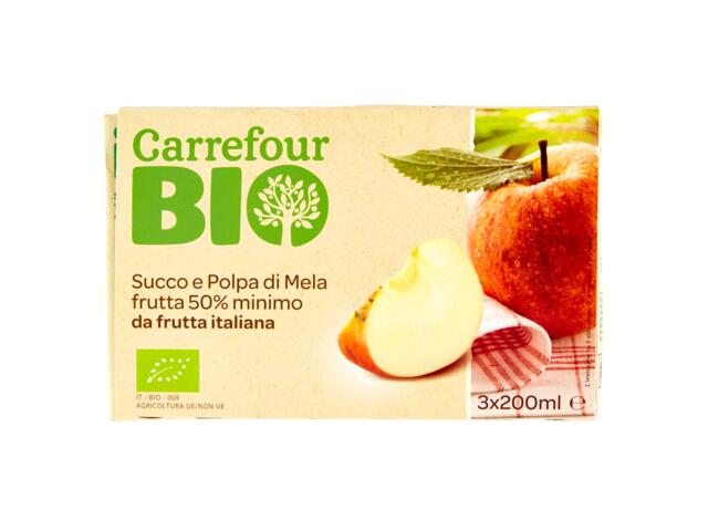 Nectar de mere ecologic Carrefour Bio 3 x 200 ML