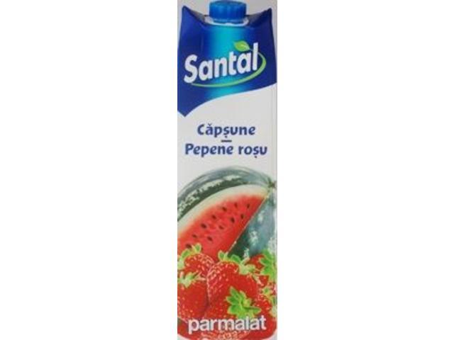 Santal Bautura racoritoare necarbogazoasa de capsuni si pepene rosu 1L