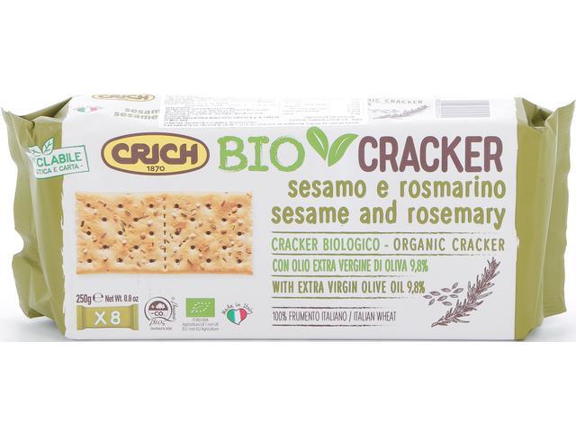 Bio Crackers cu susan si rozmarin 250 g Crich