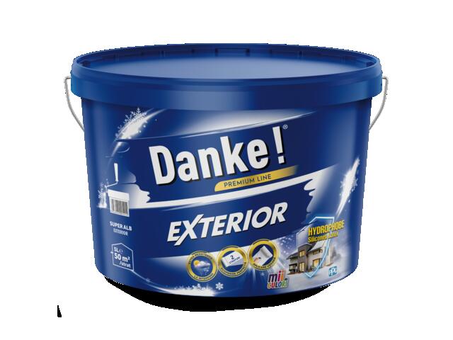 Vopsea lavabila exterior Danke, alb, 5 l