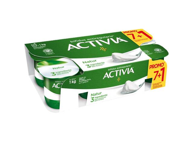 Iaurt natur Activia 8x125g, Danone