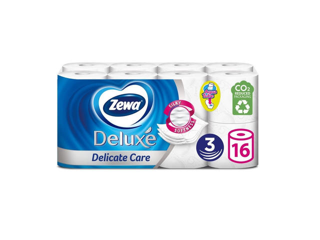 Hartie igienica Zewa Deluxe Delicate Care 16 role, 3 straturi