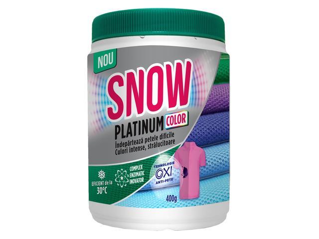 Pudra pentru indepartarea petelor Platinum Color 400g Snow