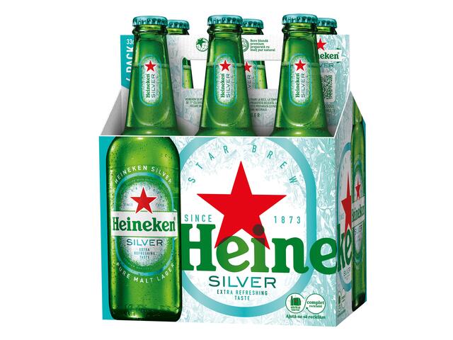 Bere sticla Heineken Silver 0.33L/6 pack