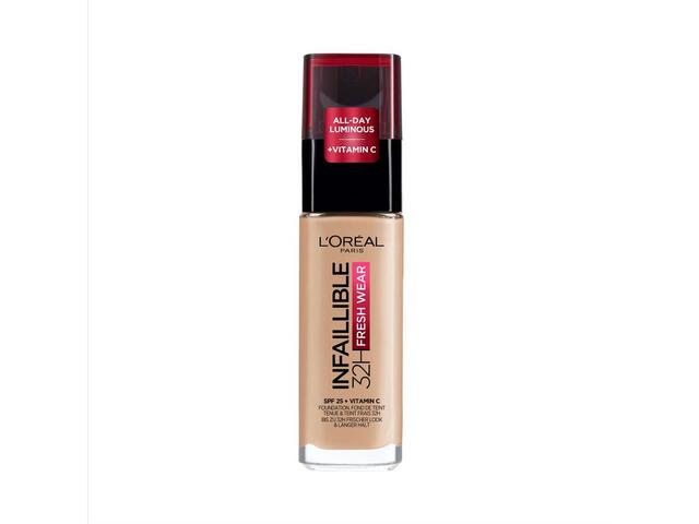 L Oreal Paris Infaillible 32H Fresh Wear 125 Natural Beige Fond de ten rezistent la transfer 30 ml