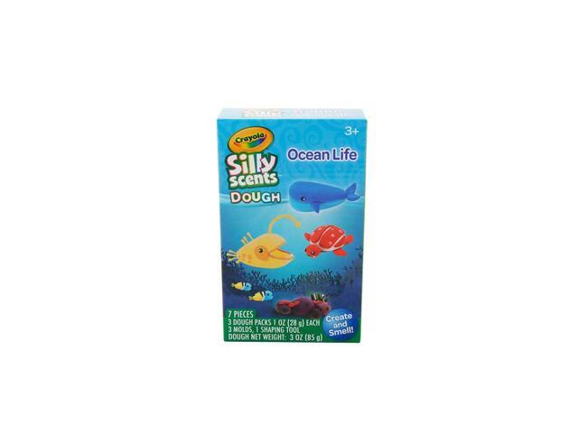 Crayola Silly Scents Set De Joaca Cu Plastilina Animale Marine, 7 Piese