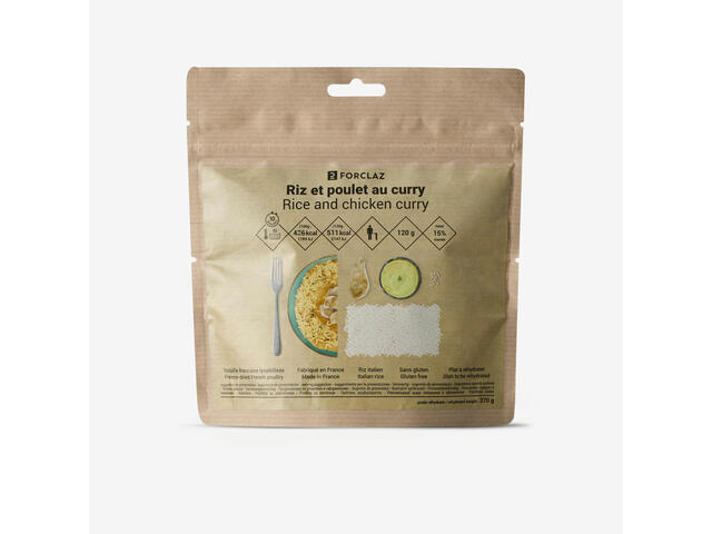 Mâncare deshidratată fără gluten Orez și Pui Curry 120g