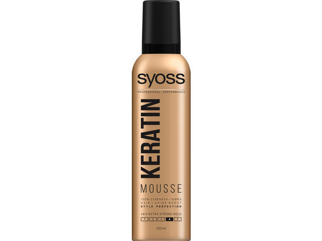 Spuma Syoss Keratin Extra Strong Hold 4 250ml