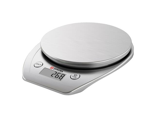 Cantar de bucatarie Zokura Z1011, 5 kg, LCD, Argintiu
