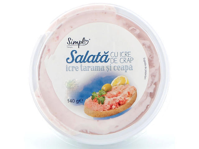 Salata de icre cu crap si ceapa Simpl 140g