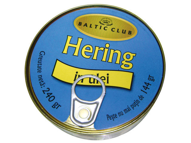 Hering in ulei Baltic Club, 240 g