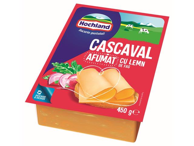 Hochland cascaval afumat 45% grasime 450 g