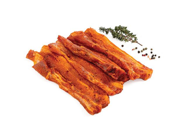 Piept de porc cu os feliat, marinat barbeque, per kg