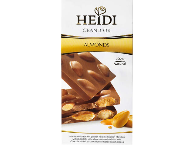 Heidi Grand Or ciocolata cu lapte si migdale 100 g