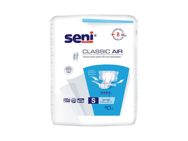 Scutece pentru adulti Seni Classic Air, marimea S, 10 bucati