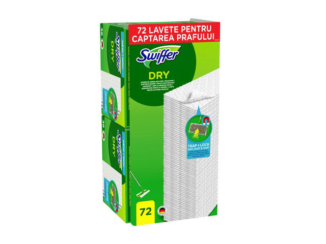 Lavete uscate pentru mop Swiffer, 72 bucati