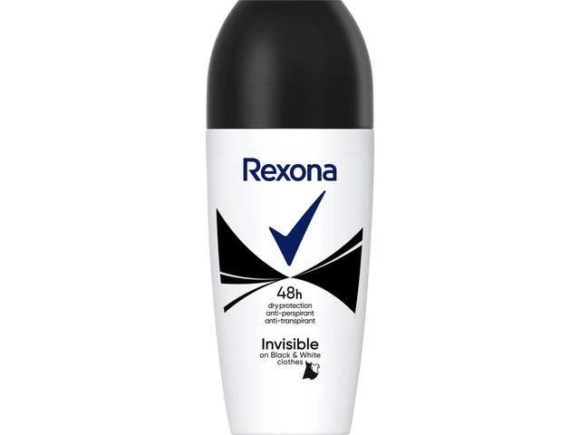 Rexona Roll On Invisible B&W 50Ml
