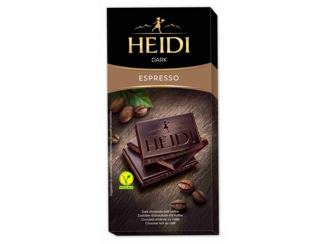 Ciocolata Heidi dark Espresso 80g