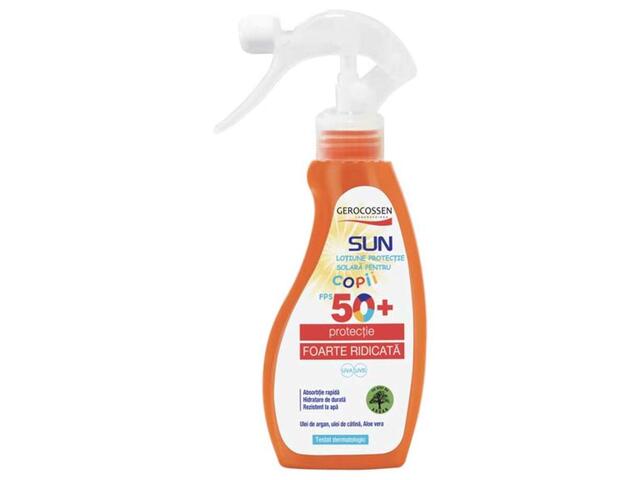 Gerocossen Sun Copii Lotiune Fps 50 + Spray 200 Ml - Protectie Foarte Ridicata