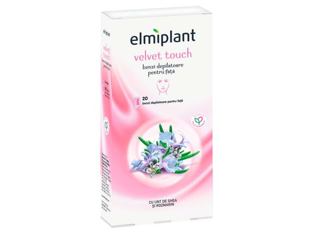 elmiplant Velvet Touch Benzi depilatoare pentru fata 20 buc