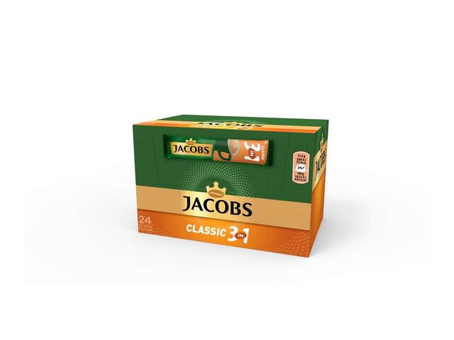 Jacobs 3 in 1 Classic cafea instant 24 plicuri x 15.2 g