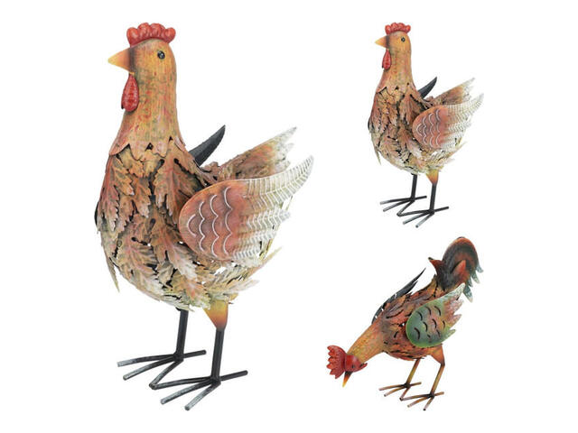 Decoratiune pentru paste, gaina/cocos, 13 x 23 x 34 cm