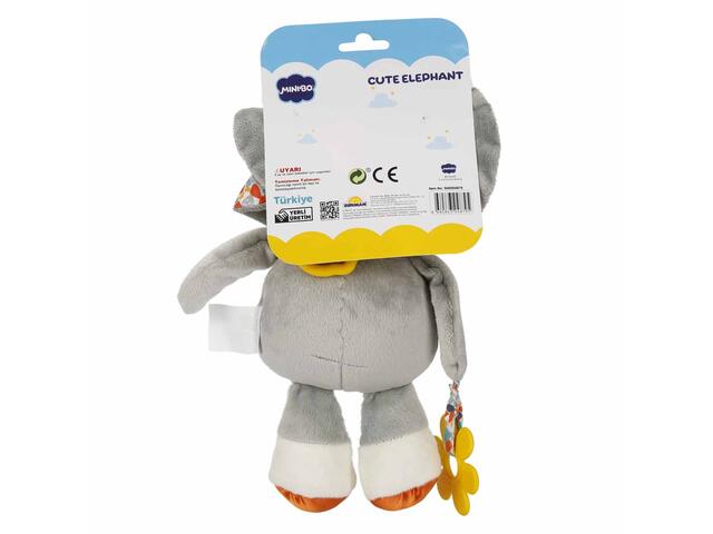 Jucarie bebelusi pentru carucior, Minibo, Elefant