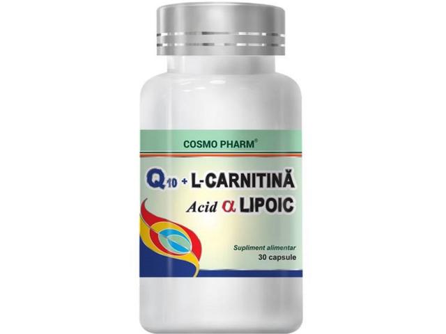 Coenzima Q10 L carnitina acid lipoic 30cps - COSMO PHARM