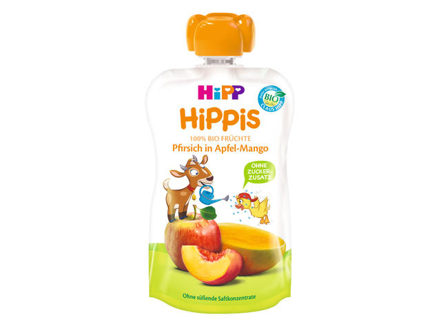 Piure de mar, mango si piersica Hipp 100g