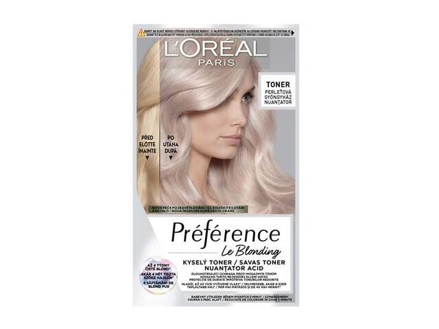 Nuantator Acid De Par Semipermanent L'Oreal Paris Preference Le Blonding Pearly Boost, 174 Ml